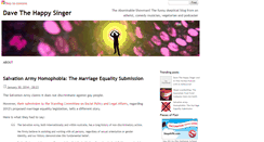 Desktop Screenshot of davethehappysinger.com