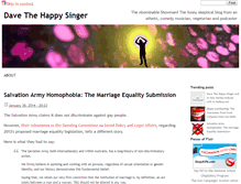 Tablet Screenshot of davethehappysinger.com